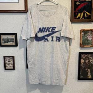 Vintage 90s Rare Nike Air Boot Designer Long Sleep Shirt One Size‎ Unisex